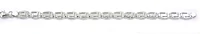 10K Fancy Link Diamond Cut White Gold Bracelet