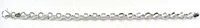 10K Fancy Mini Circle Links White Gold Bracelet