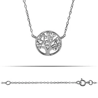 Sterling Silver With Rhodium