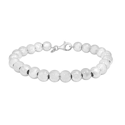 Sterling Silver, 8mm Ball Bead Bracelet