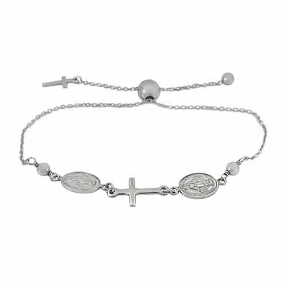 Sterling Silver With Rhodium