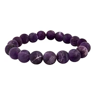 Frosted Amethyst Elastic Bracelet