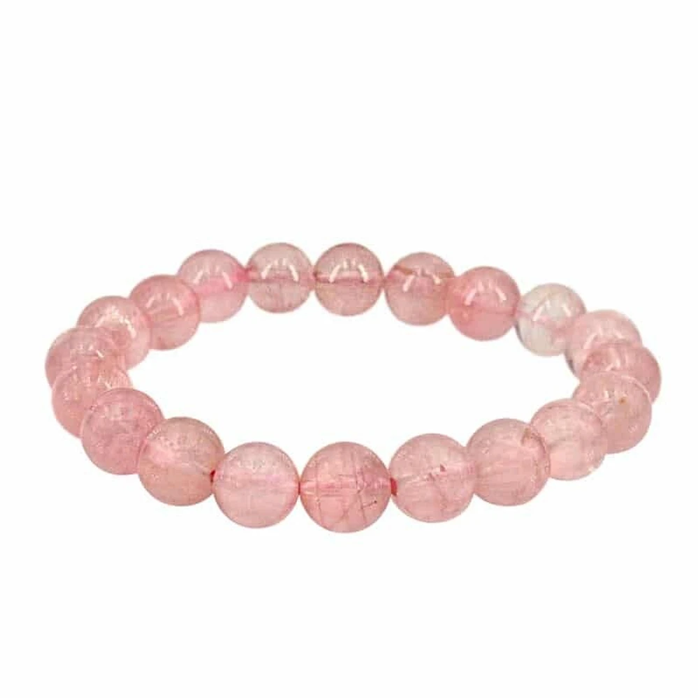 Mozambique Rose Quartz Elastic Bracelet