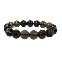 10mm Smoky Quartz Elastic Bracelet