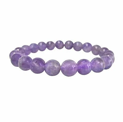 Lavender Amethyst Elastic Bracelet