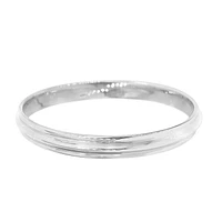 Sterling Silver, 8X70mm Round Bangle