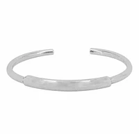 Sterling Silver Bangle, 6mm Width(Widest Point), 3.5mm Thickness Wire