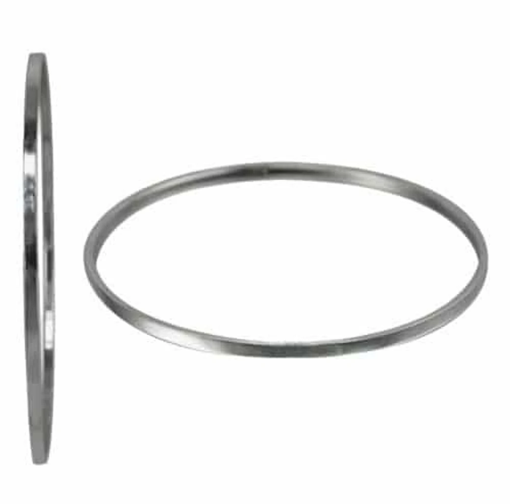 Sterling Silver, Smooth, Flat Round Shape Bangle. Approximate Size: 70mm Diameter X 1.9mm Thickness