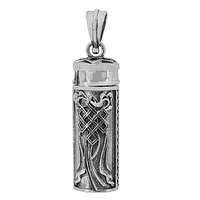 Sterling Silver, 11X31mm Poison Tube Pendant