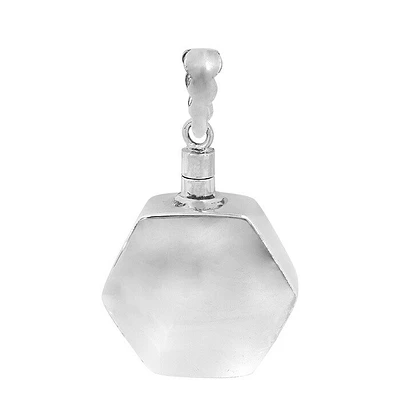 Sterling Silver, 27X32mm Poison Pendant, 12.5mm Thickness