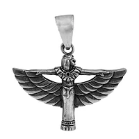 Sterling Silver, 20X30mm Egyptian Goddess Isis Pendant