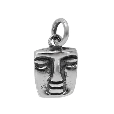 Sterling Silver, 9X9mm Face Pendant