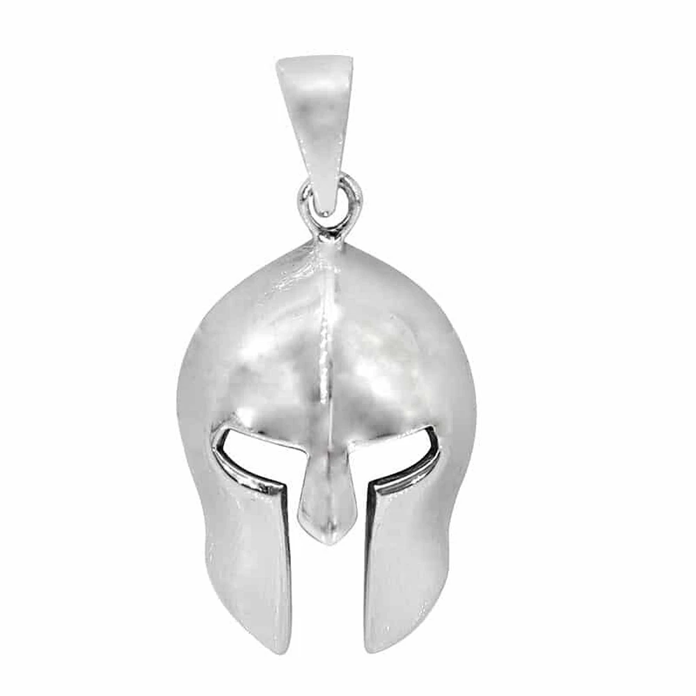 Sterling Silver, Helmet Pendant, 24X17mm