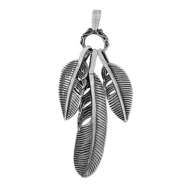 Sterling Silver, Leafs Pendant, 53X31mm