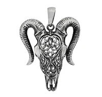 Sterling Silver, Ox Head Pendant