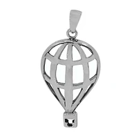 Sterling Silver, Air Balloon Pendant, 30X19mm