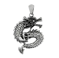 Sterling Silver, Dragon Pendant