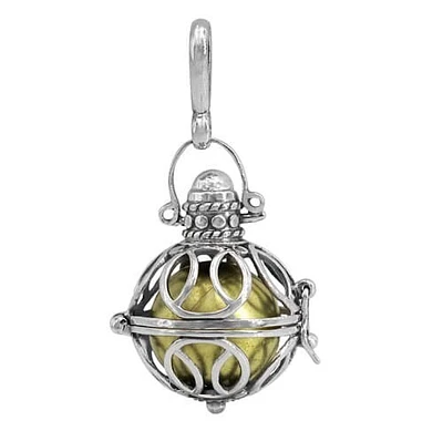 Sterling Silver, 30X25mm Harmony Ball Pendant  With 16mm Ball