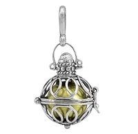 Sterling Silver, 30X25mm Harmony Ball Pendant  With 16mm Ball