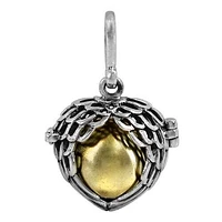 Sterling Silver Harmony Ball Pendant, 16mm(Ball), 24X27mm