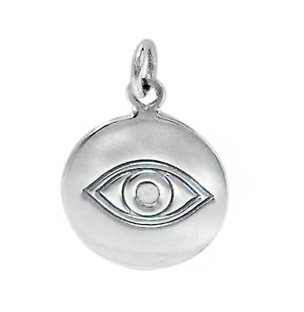 Sterling Silver Evil Eye Pendant