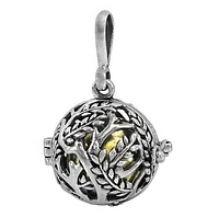 Sterling Silver Harmony Ball Pendant, 17mm(Ball