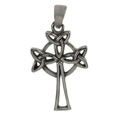 Sterling Silver, Celtic Cross Pendant. Approx Pendant Size: 28nm L X 19nm W