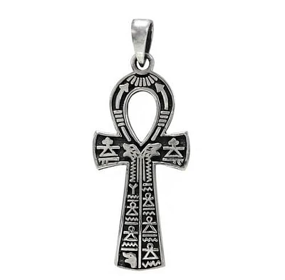 Sterling Silver Ankh Egyptian Cross Pendant