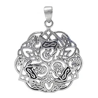 Sterling Silver Celtic Horse Pendant