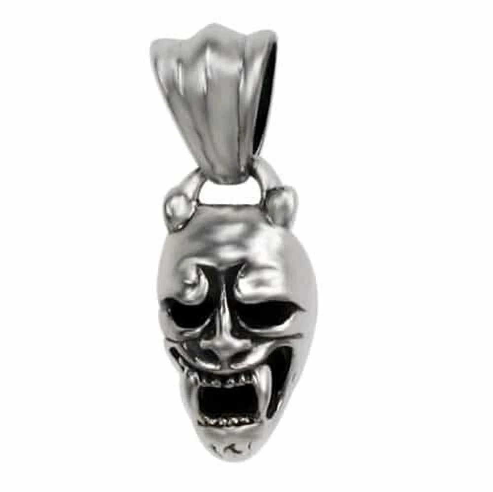 Oxidize Plated On Sterling Silver, Smooth Skull Pendant. Approx Size: 23mm L X 11mm W