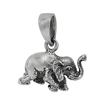 Sterling Silver, Elephant Pendant