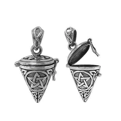 Sterling Silver, 18X25mm Prayer Box Pendant