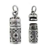 Sterling Silver, 17X7mm Poison Pendant