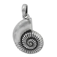 Sterling Silver Snail Shell Pendant