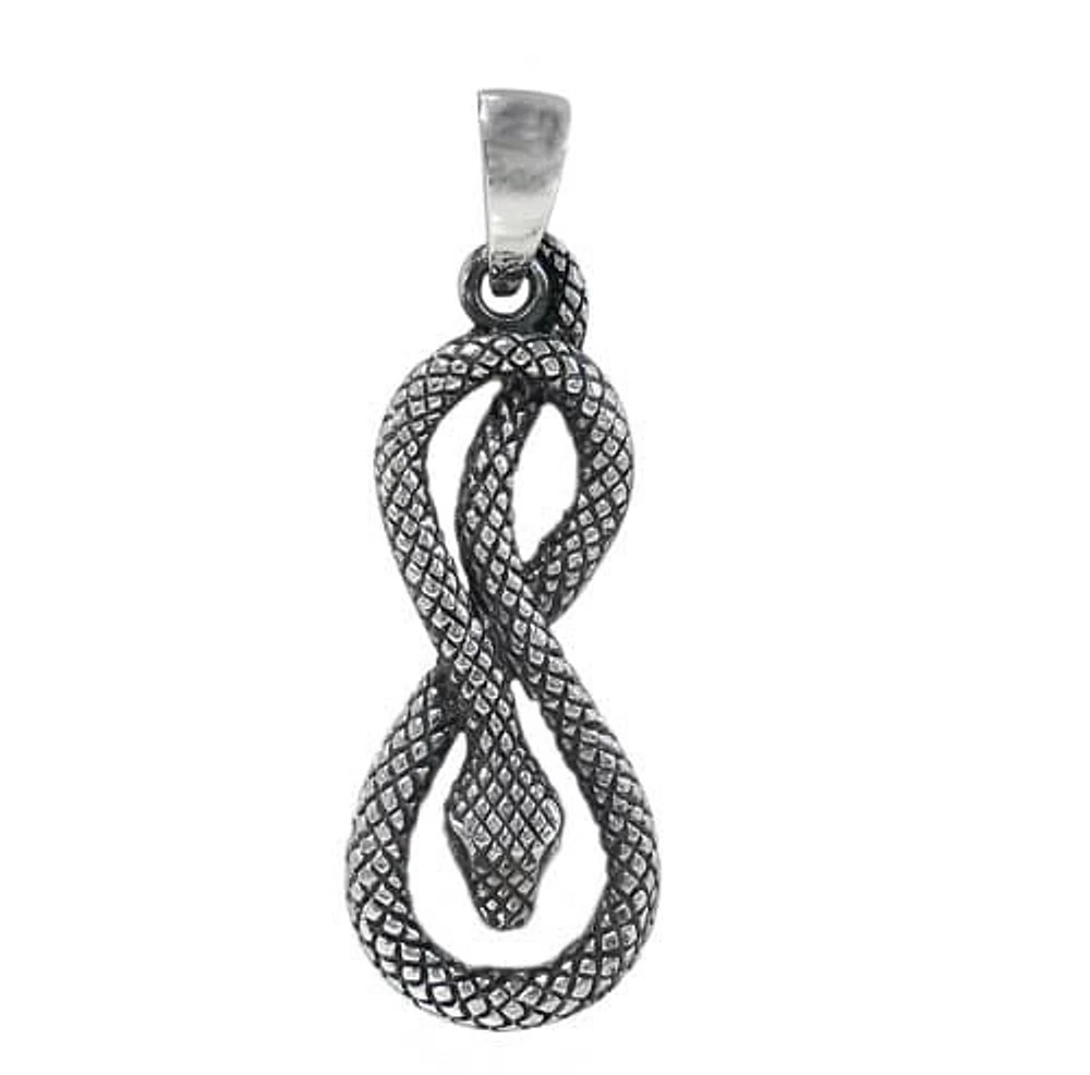 Sterling Silver Snake Pendant