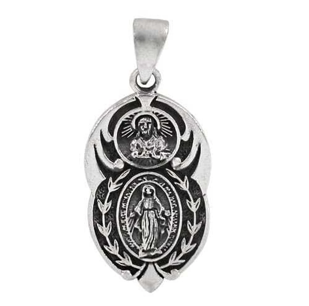 Sterling Silver Catholic Pendant