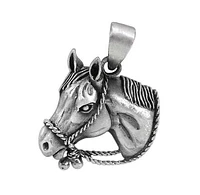 Sterling Silver Horse Head Pendant