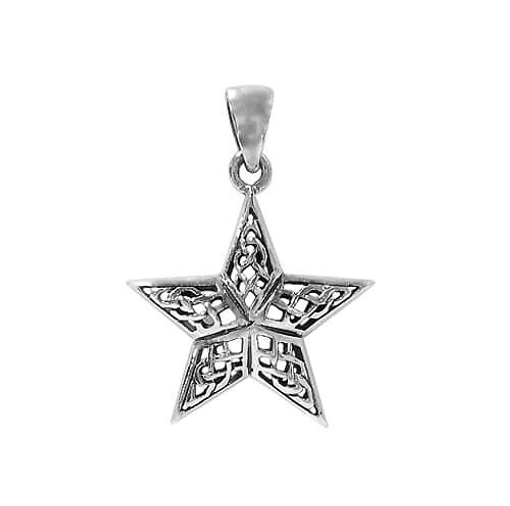 Sterling Silver, Celtic Star Pendant