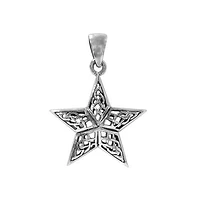 Sterling Silver, Celtic Star Pendant