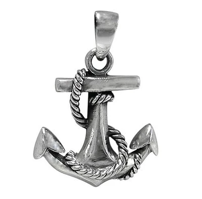 Sterling Silver Anchor Pendant
