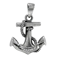 Sterling Silver Anchor Pendant