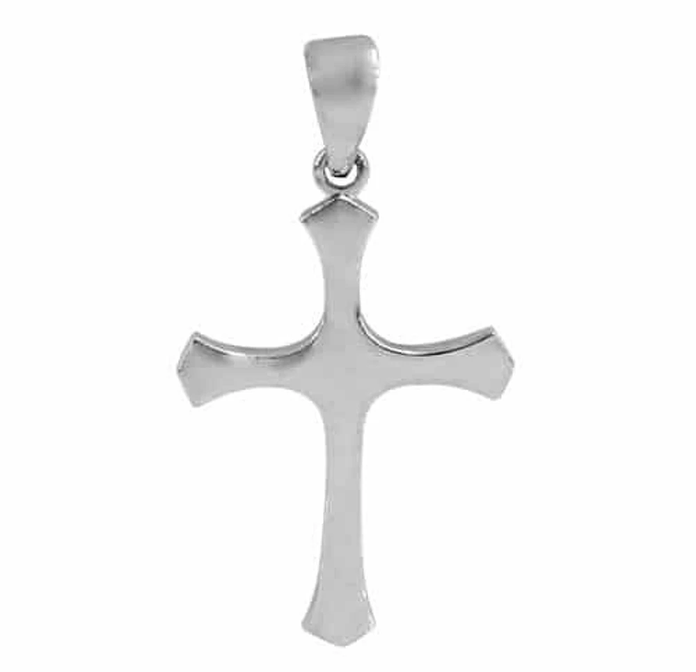 Sterling Silver Flat Cross Pendant