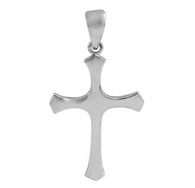 Sterling Silver Flat Cross Pendant
