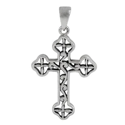 Sterling Silver Filigree Cross Pendant