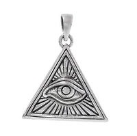 Sterling Silver, Eye Of Providence Pendant