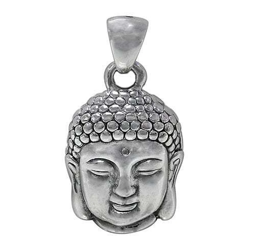 Sterling Silver Buddha Head Pendant