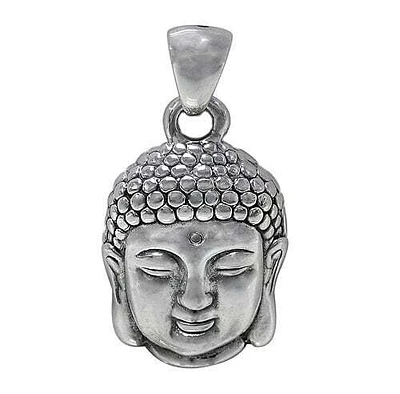 Sterling Silver Buddha Head Pendant