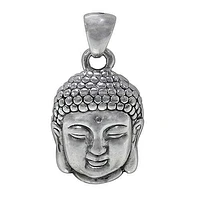 Sterling Silver Buddha Head Pendant