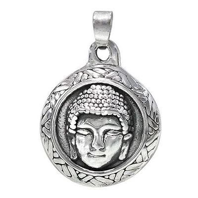 Sterling Silver Buddha Head Pendant