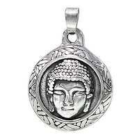 Sterling Silver Buddha Head Pendant